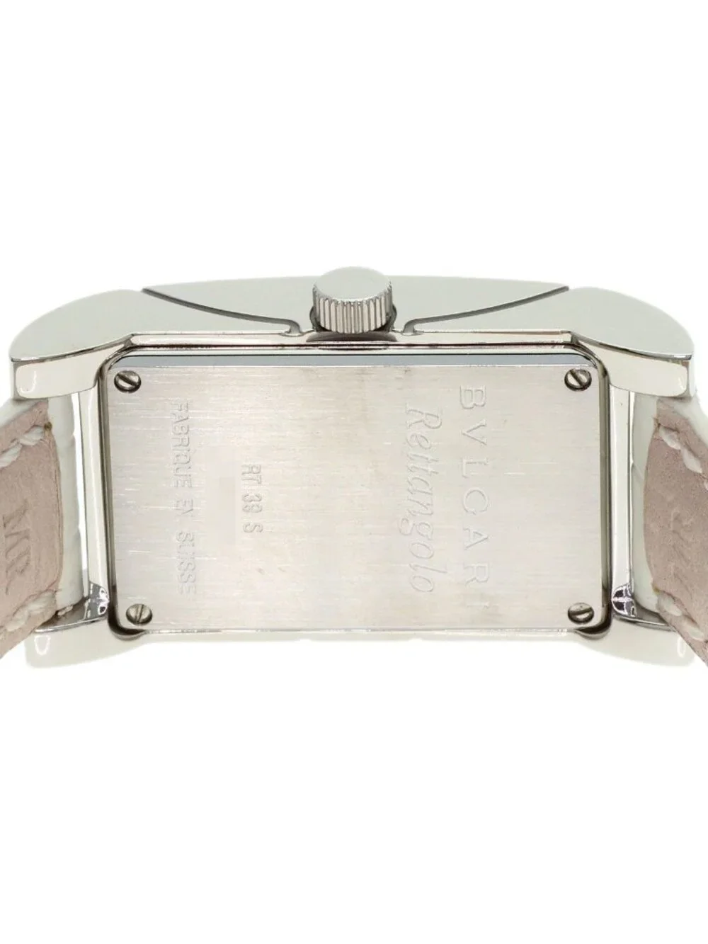 Bvlgari Rettangolo Watch SS Leather